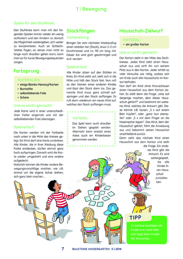 Bewegung Im Kindergarten Facharbeit Bewegung | Körper und Bewegung | Bildungsbereich | KiGa Bausteine