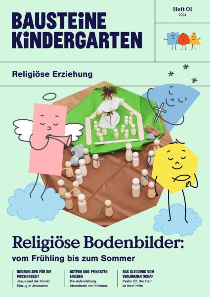 Religiöse Bodenbilde: vom Frühling bis zum Sommer