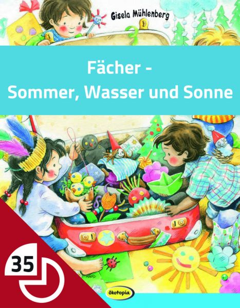 Fächer - Sommer, Wasser und Sonne