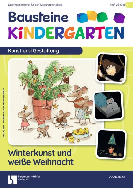 Winterkunst und weiße Weihnacht